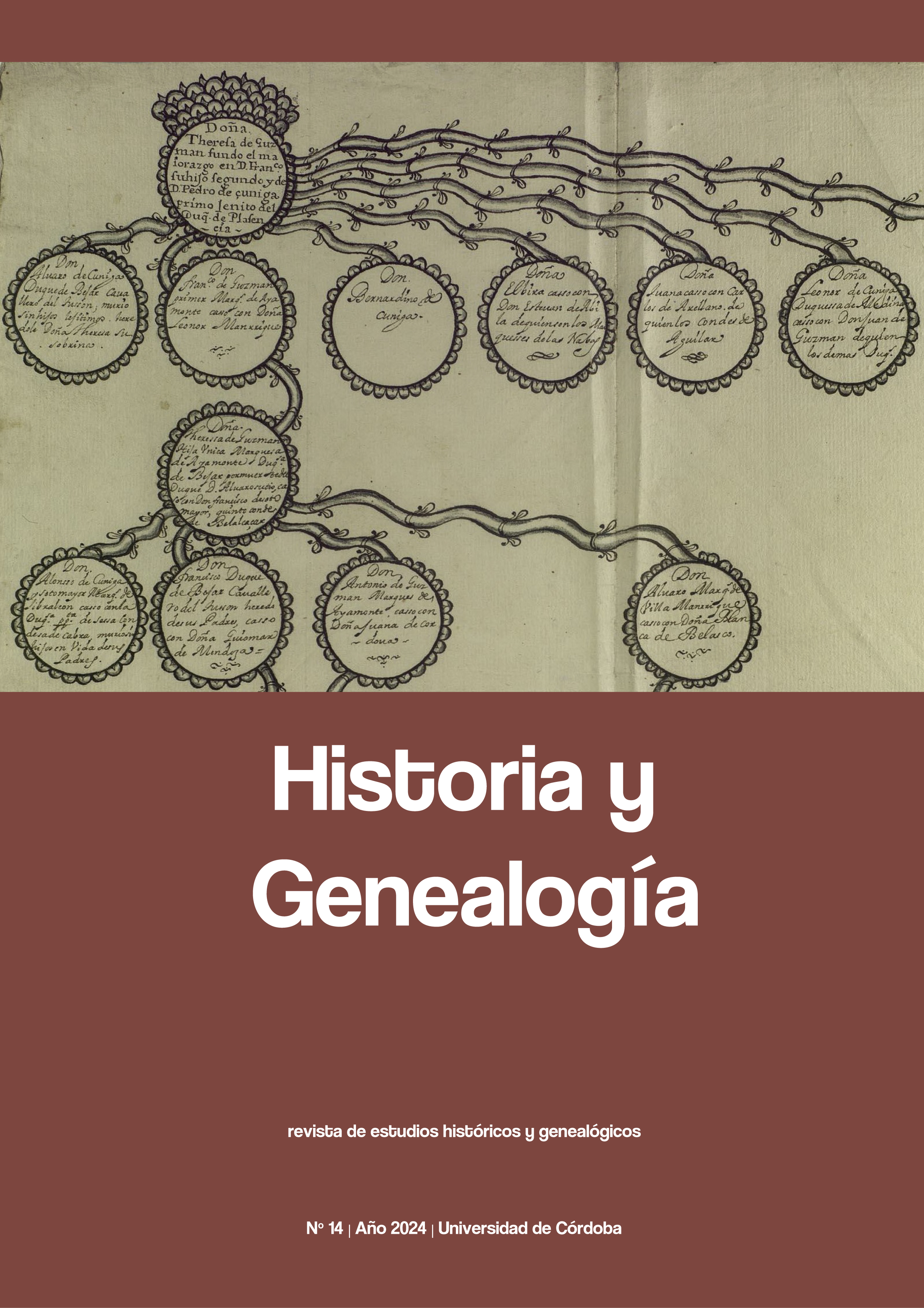 Detalle del árbol genealógico sobre el mayorazgo y estado de Ayamonte. Fuente: AHNob, Osuna, c. 284, doc. 26.